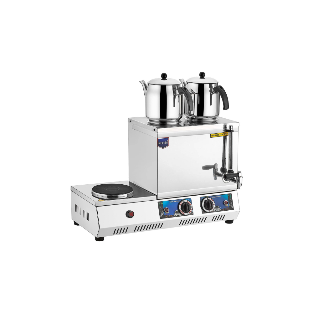 Remta K31 30 Model Ocaklı Çay Ocağı, 2 Demlikli, 23 L, Elektrikli