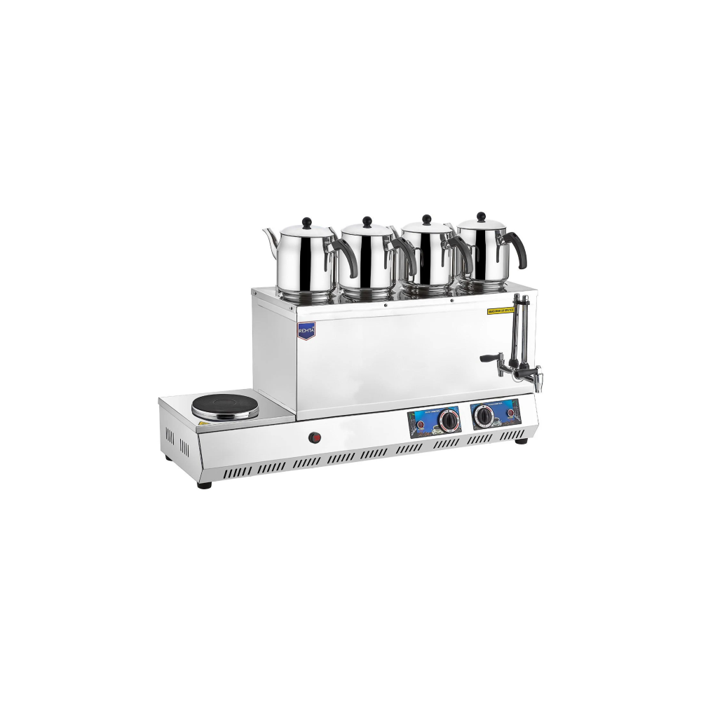 Remta K33 85 Model Ocaklı Çay Ocağı, 4 Demlikli, 58 L, Elektrikli